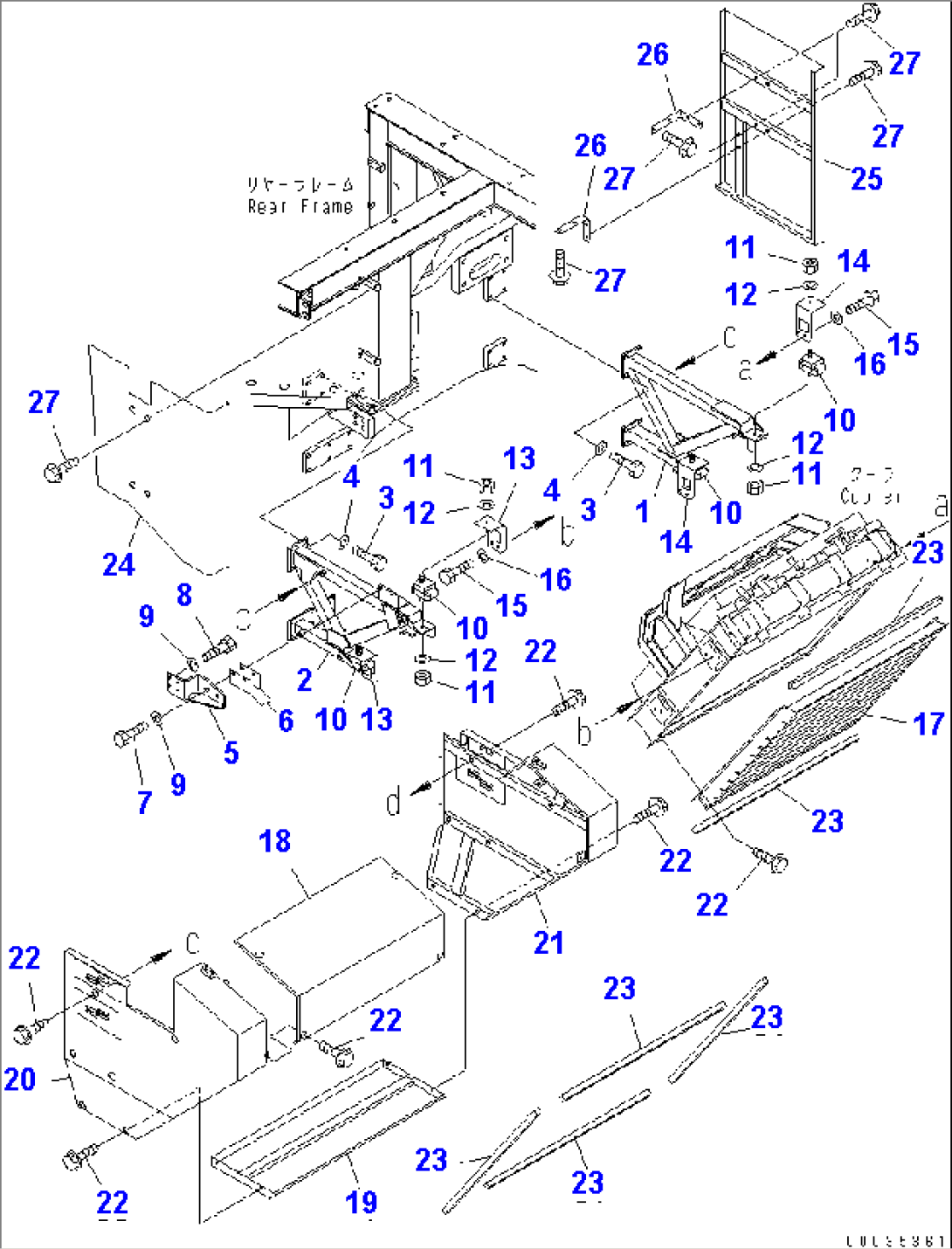 FUEL PIPING (FUEL COOLER MOUNTING PARTS) (-30ßC SPEC.)