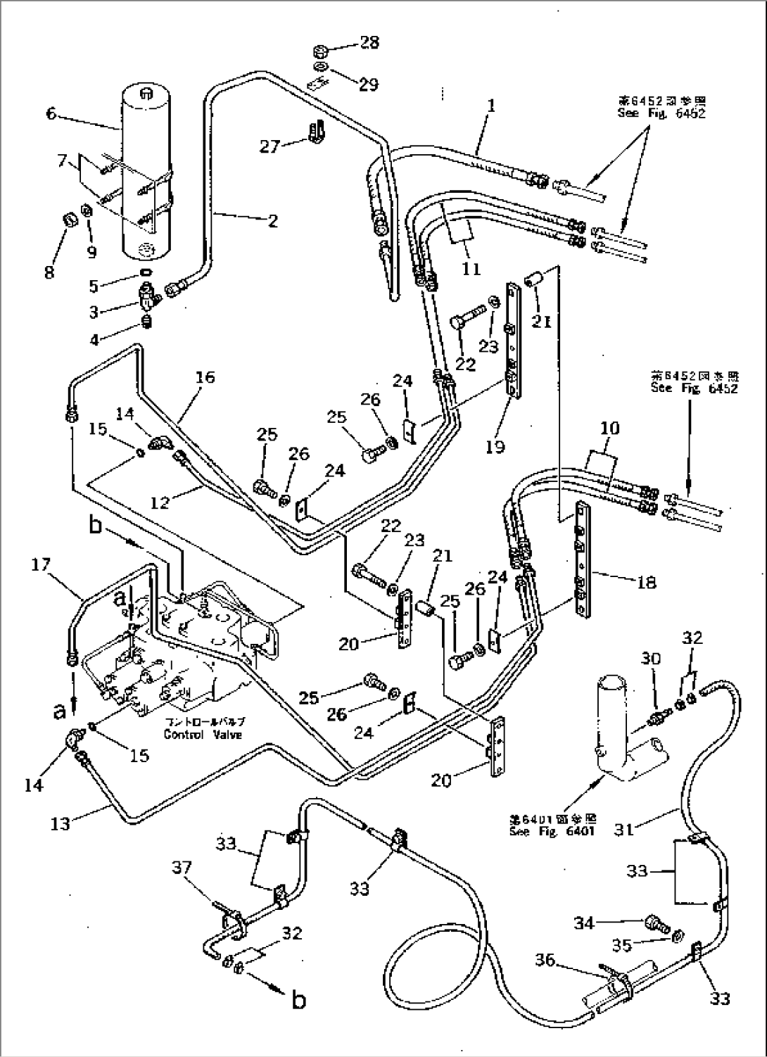 HYDRAULIC PIPING (P.O.C. VALVE LINE) (3/3)(#10001-19999)