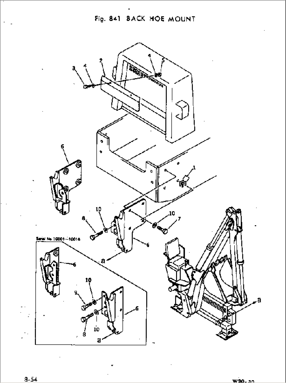 BACK HOE MOUNT