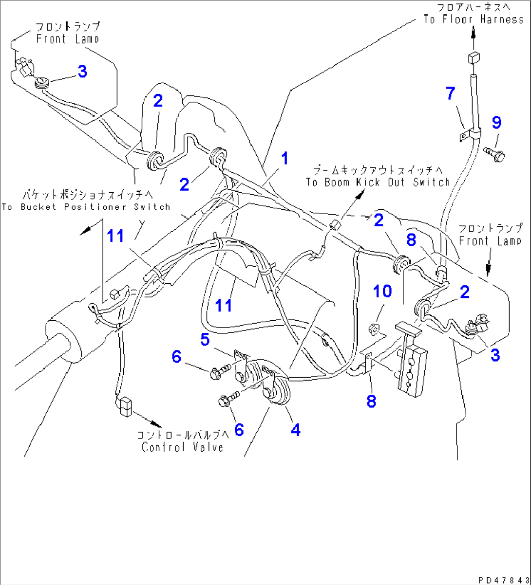 ELECTRICAL SYSTEM (FRONT FRAME LINE)(#50001-)