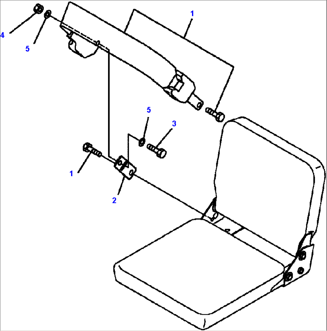 FIG. K0170-01A0 AUXILIARY SEAT - SEAT BELT