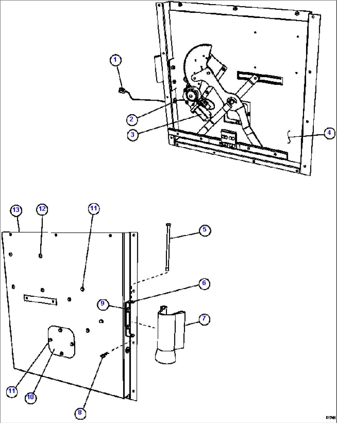 DOOR PANEL ASSEMBLY - RH 58E-54-10110