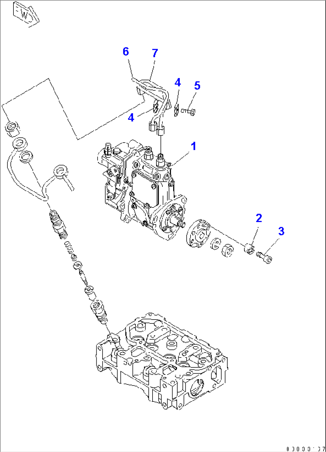 FUEL INJECTION PUMP AND PIPING