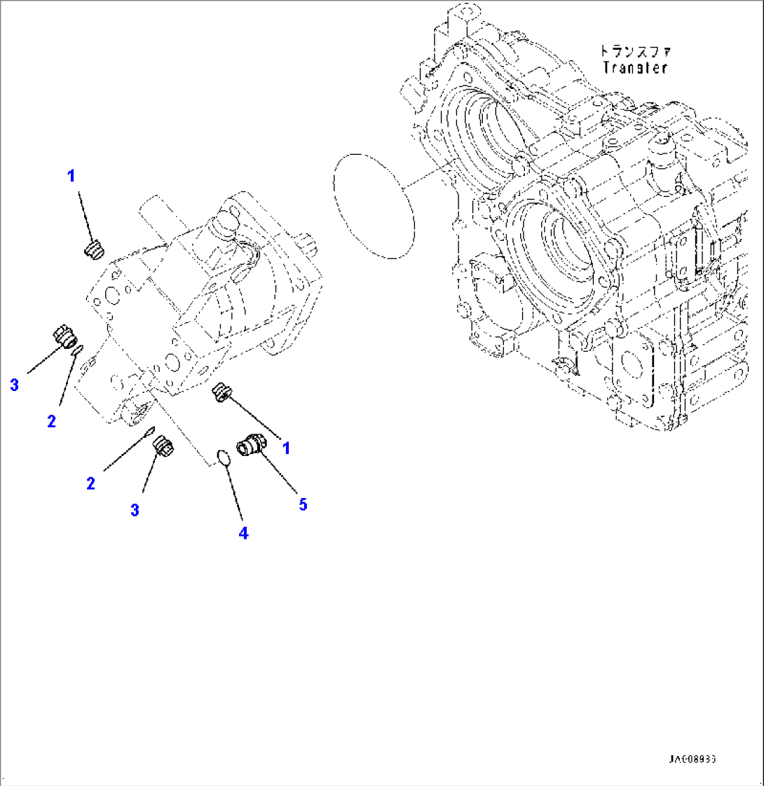 Hydrostatic Transmission (HST) Pump and Motor, HST Motor 2, Plug (#70883-)