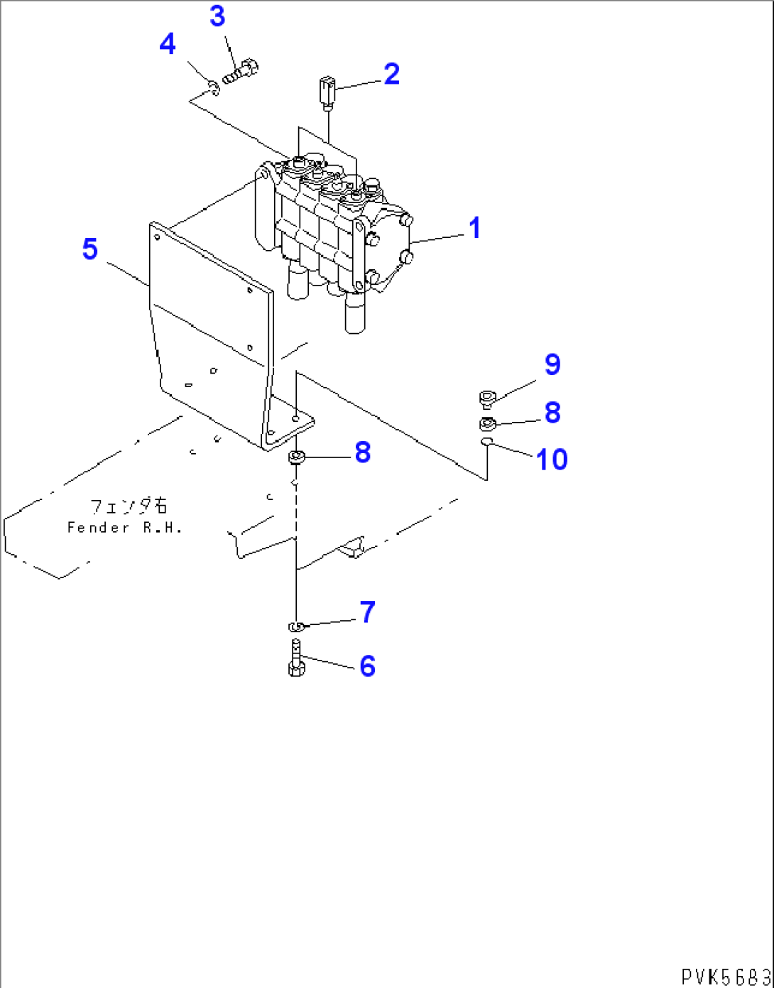MAIN VALVE (MOUNT) (FOR PAT) (FOR 3-POINT HITCH)(#90001-)