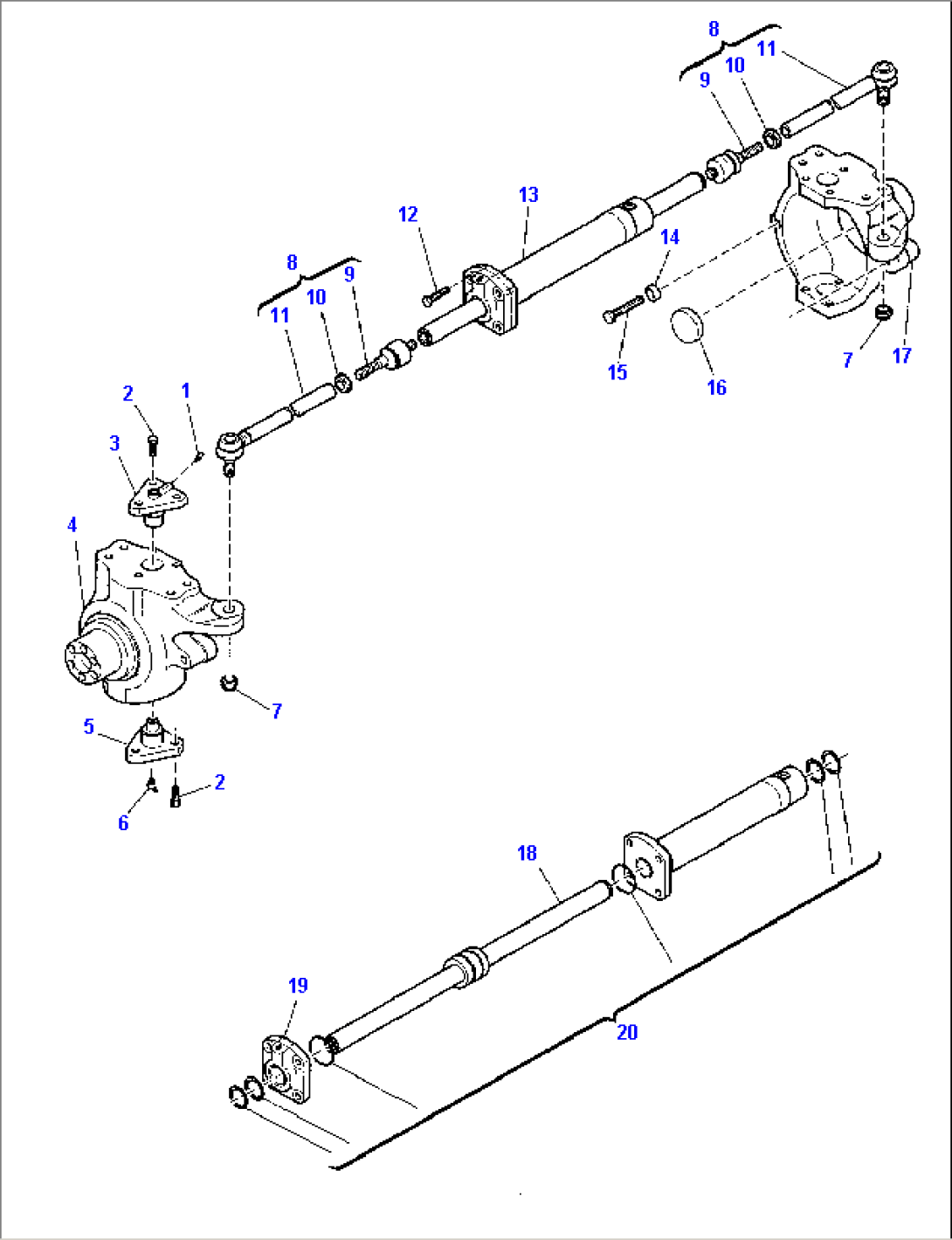FRONT AXLE (2WD) (2/3)