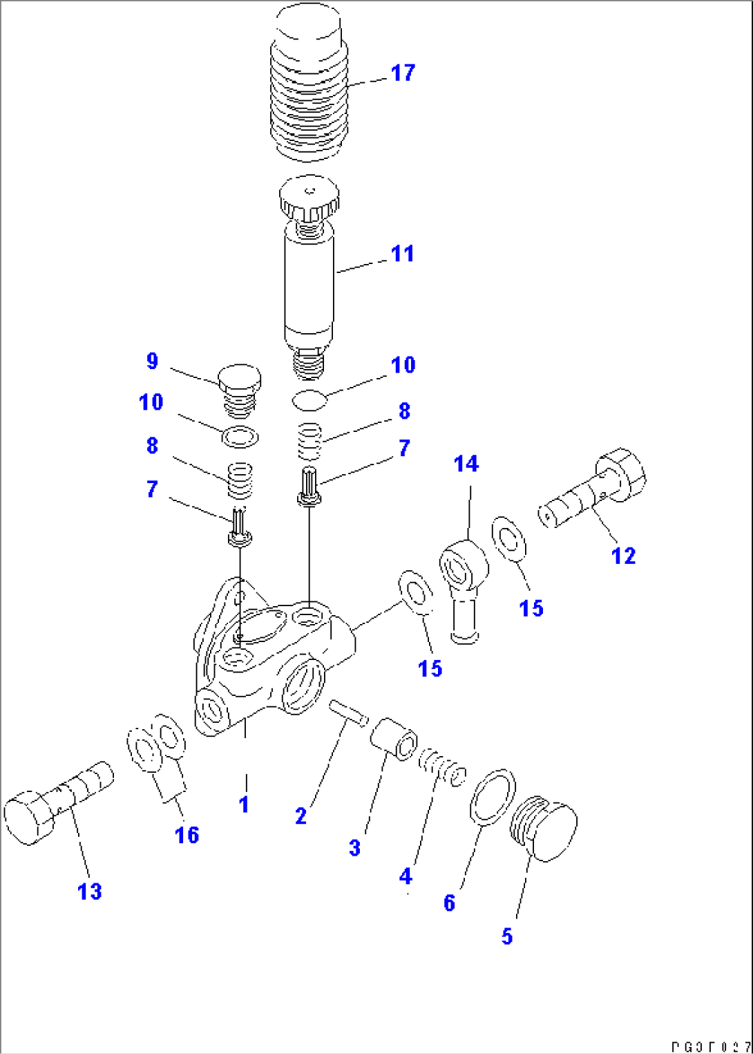 FUEL INJECTION PUMP (FEED PUMP) (FOR EC REGULATION) (INNER PARTS)(#77552-87556)