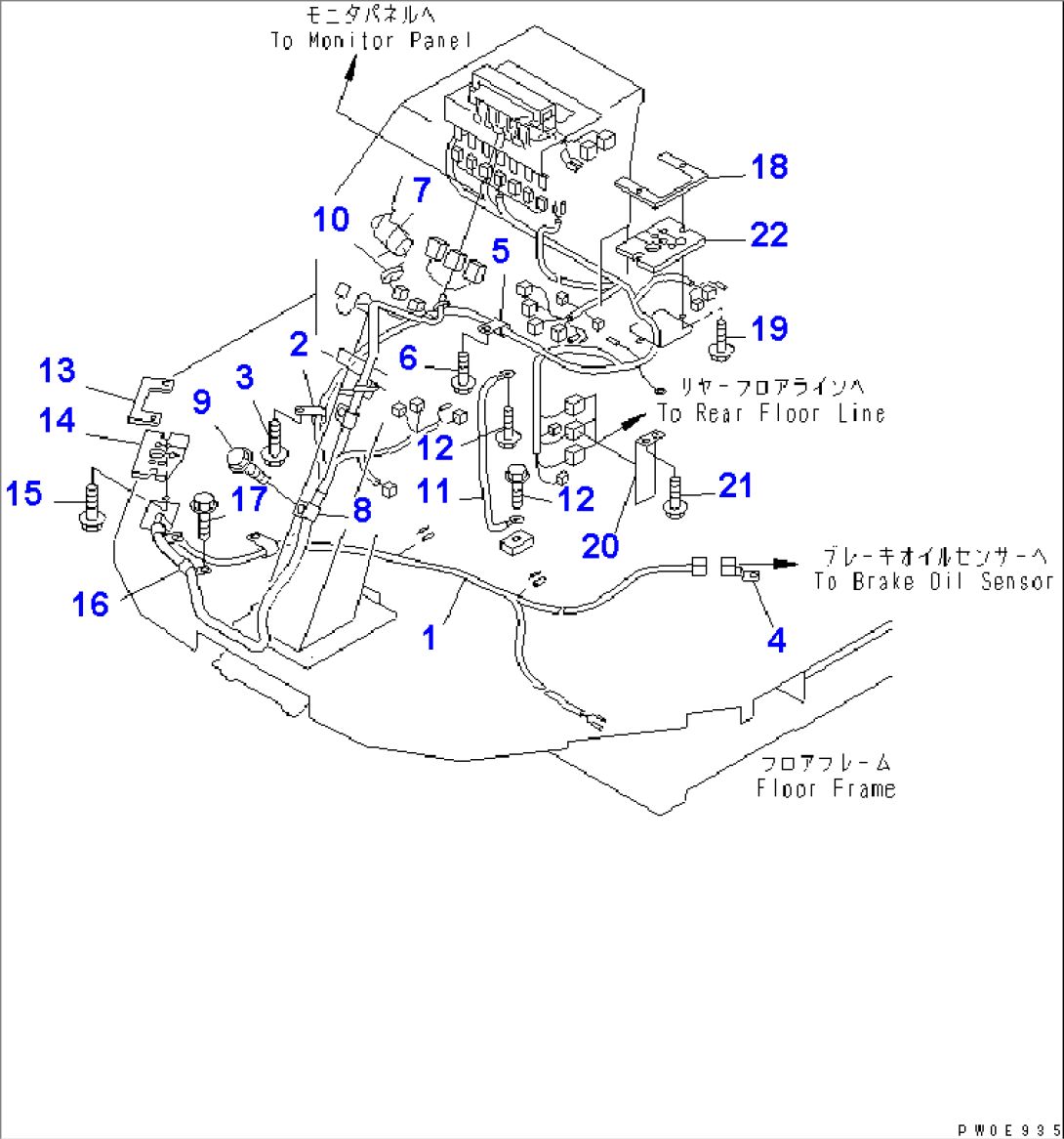 FLOOR (FLOOR HARNESS)(#54104-)
