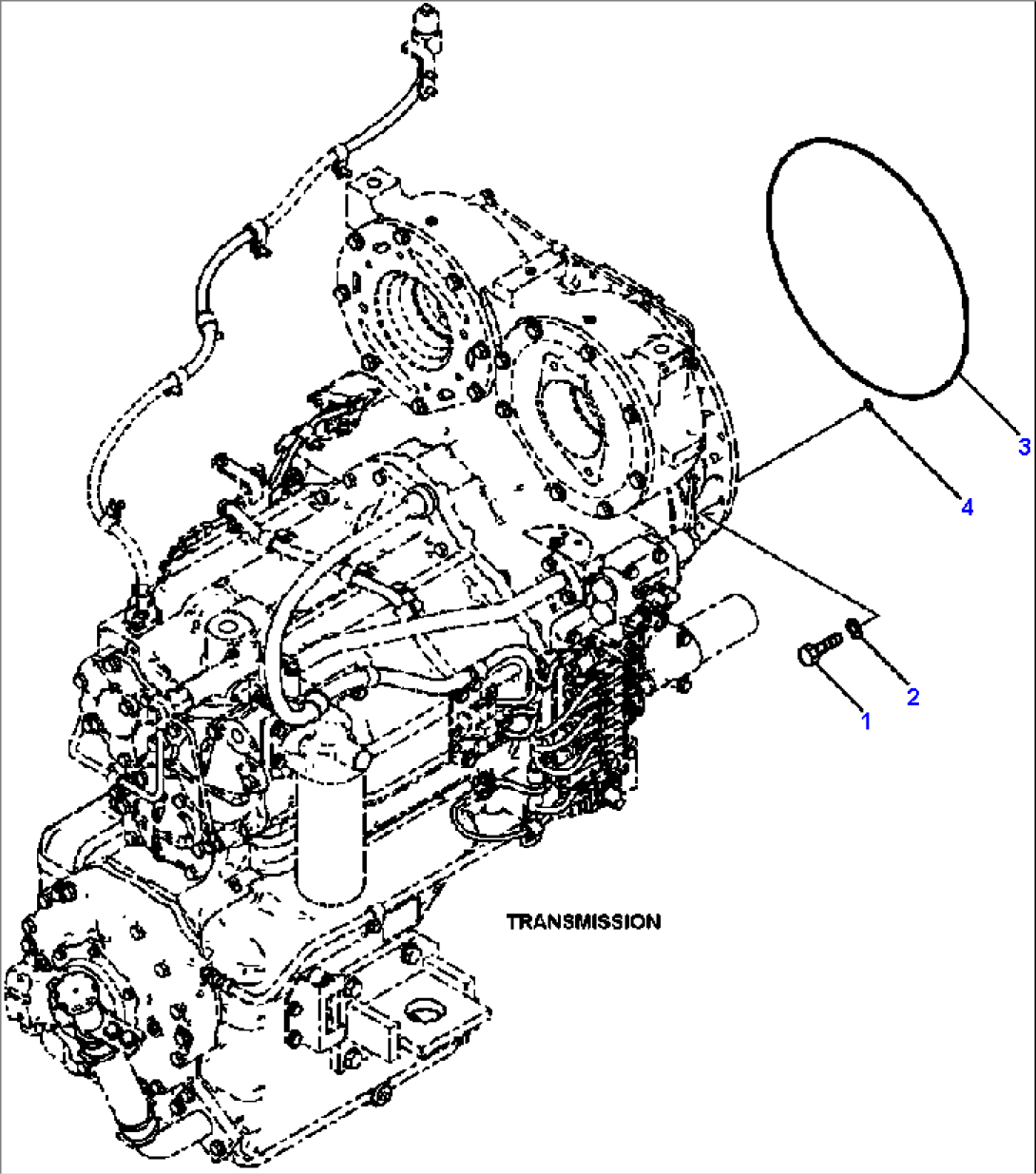 F4300-01A0 TORQUE CONVERTER AND TRANSMISSION MOUNTING TO FLYWHEEL HOUSING