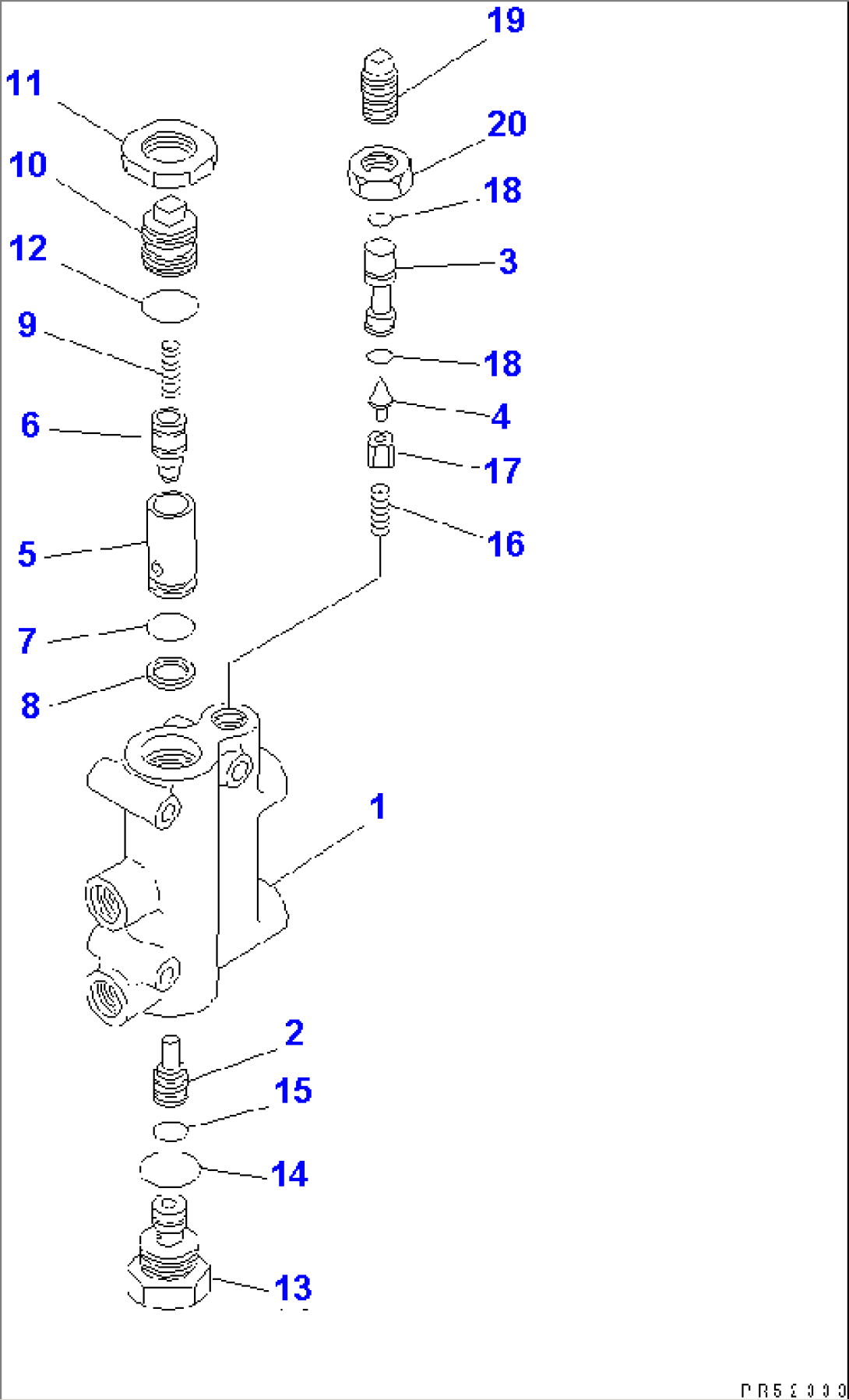 PILOT CHECK VALVE (FOR BLADE LIFT¤ R.H.)