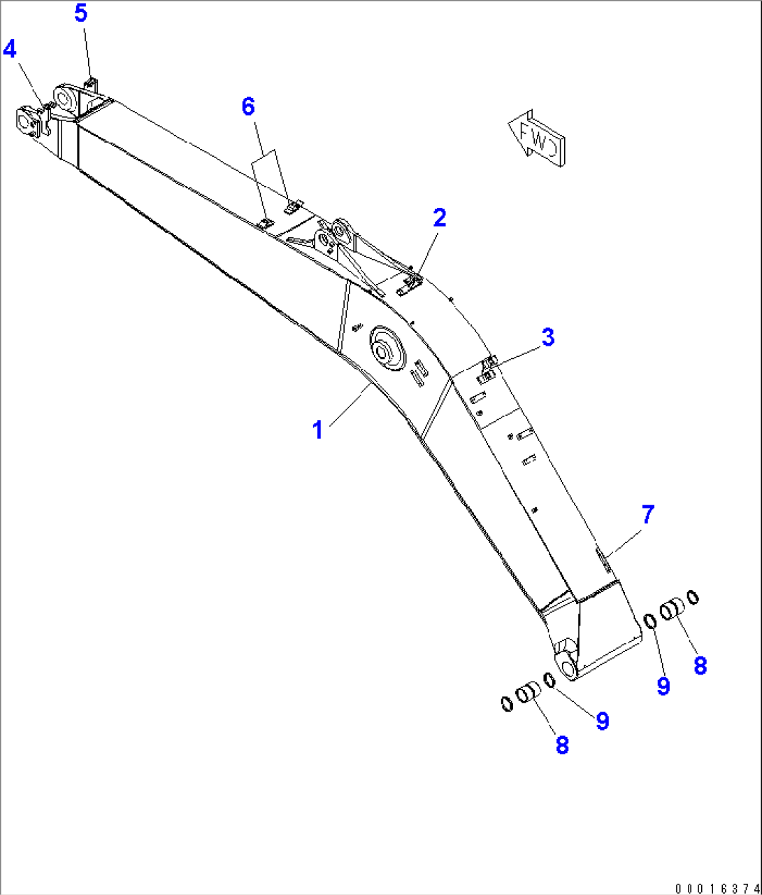 BOOM (5.7M) (FOR ADDITIONAL PIPING) (YELLOW)(#30489-)
