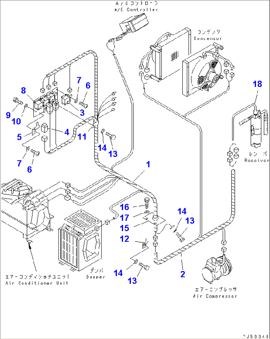 AIR CONDITIONER (9/10) (ELECTRICAL PARTS)(#4630-)