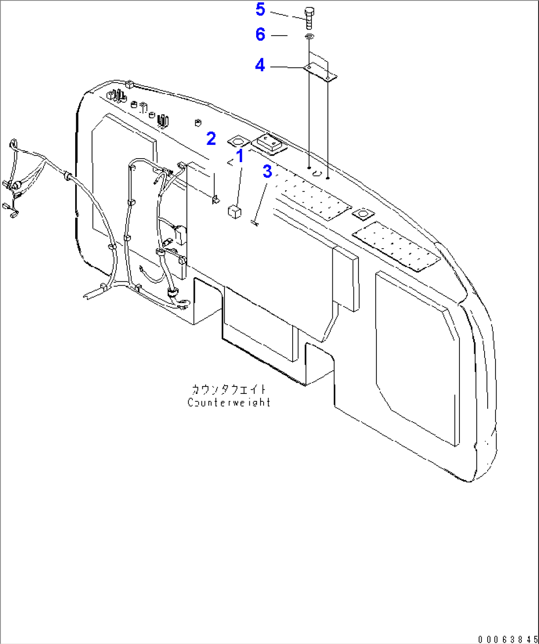 REAR VIEW MONITORING SYSTEM LESS(#70001-)