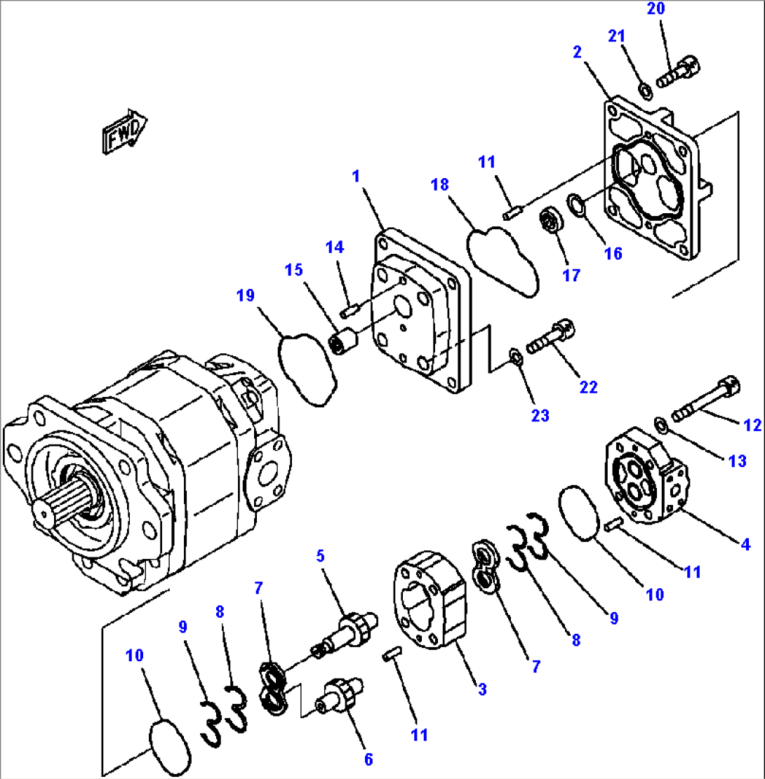 H0210-01A8 HYDRAULIC PUMP SDR63+SA25 (2/2)