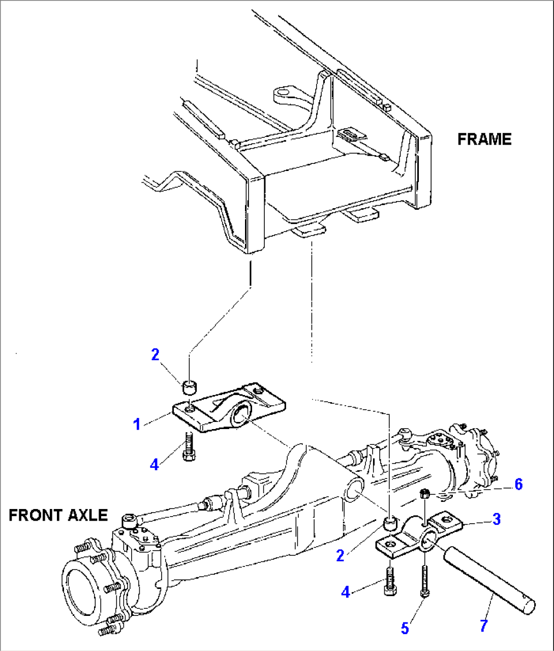 FRONT AXLE FIXING (2WD)