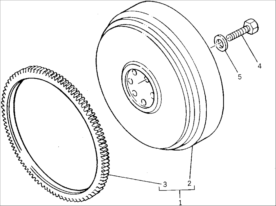 FLYWHEEL AND STARTER RING