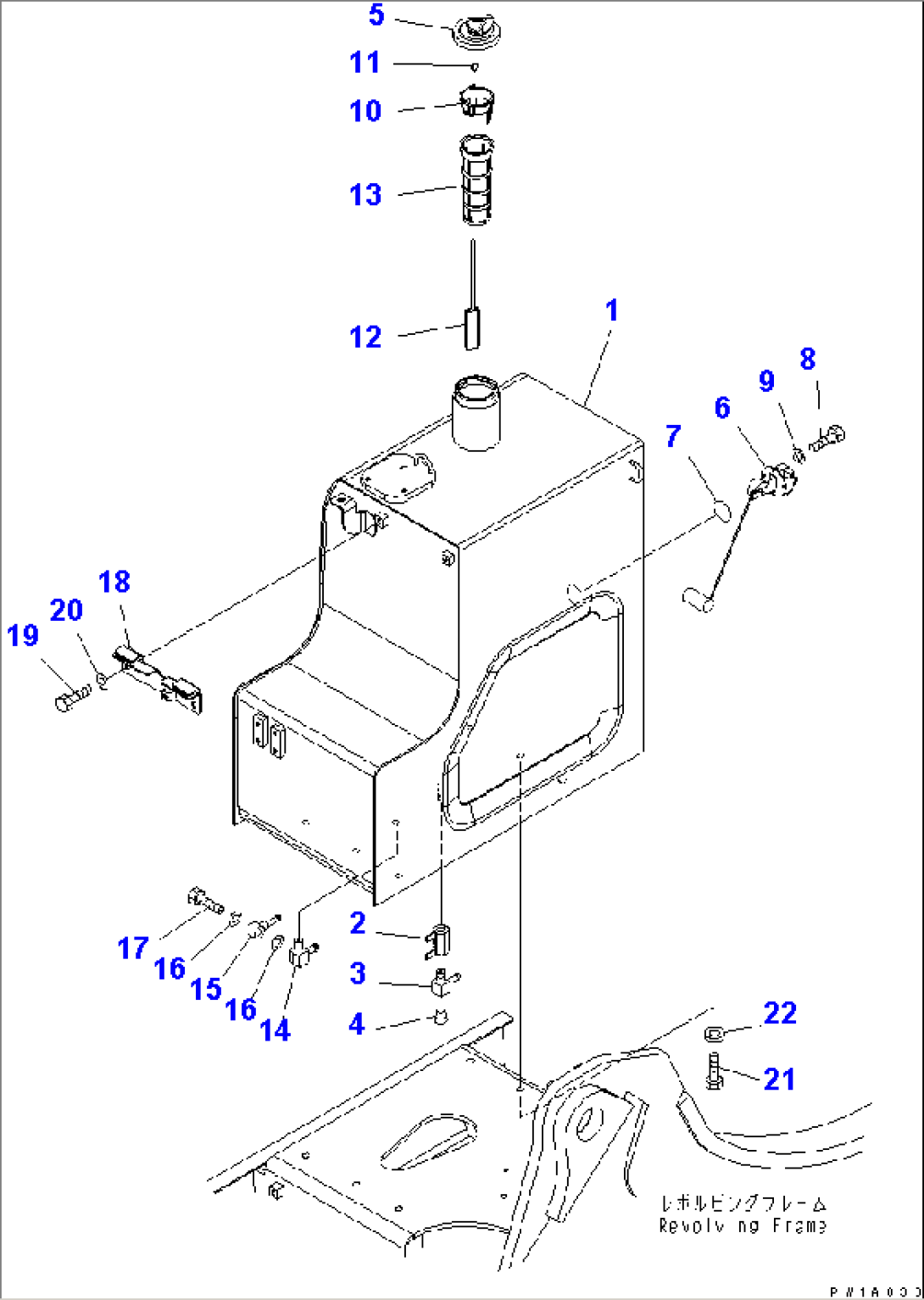 FUEL TANK (YELLOW)(#20001-)