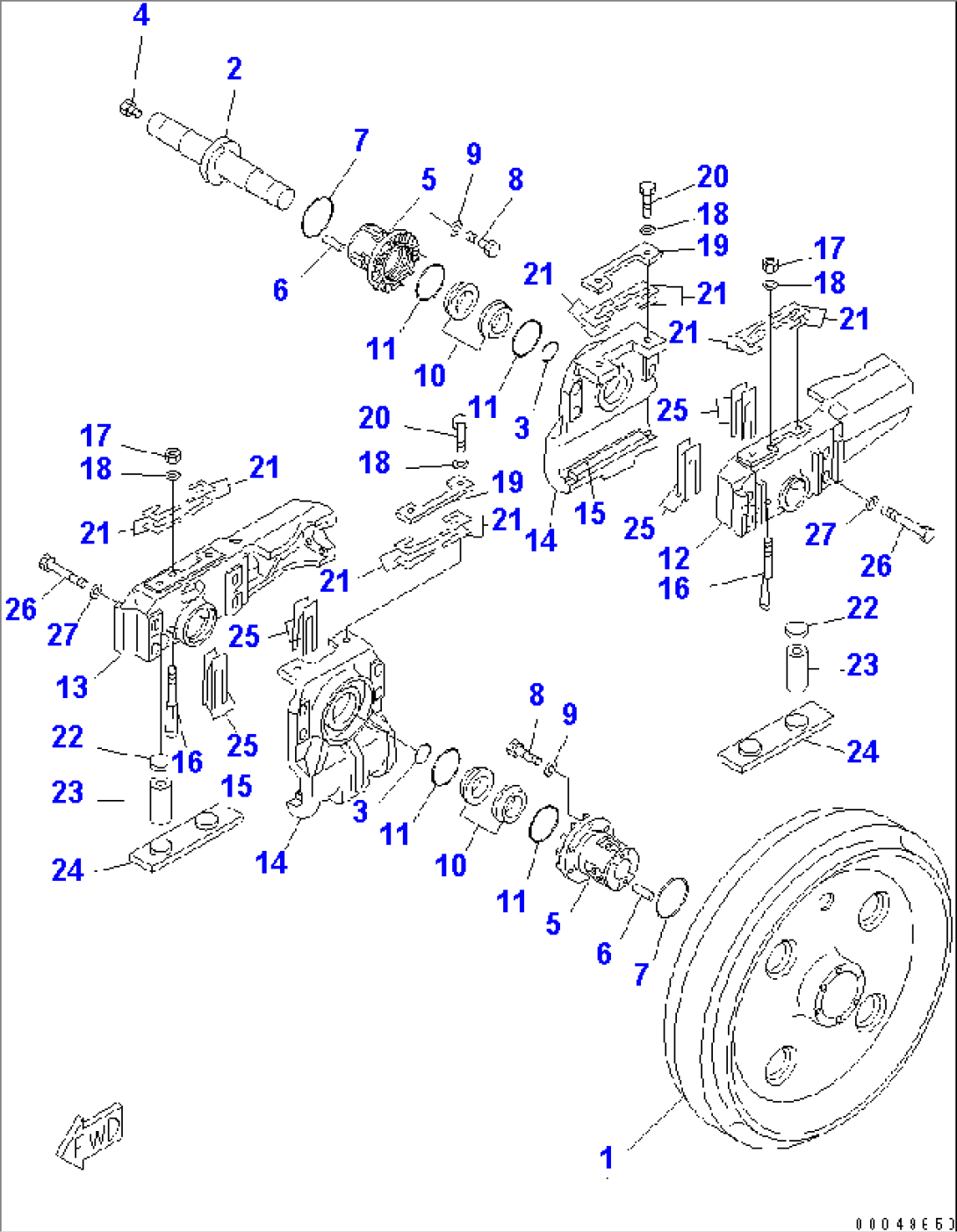 FRONT IDLER (R.H.)(#37822-)