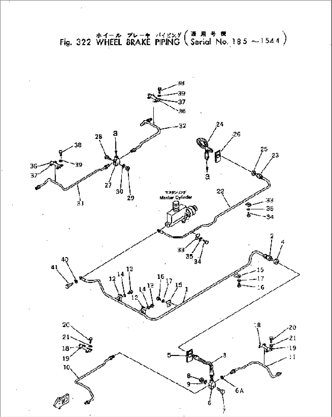 WHEEL BRAKE PIPING(#801-1544)