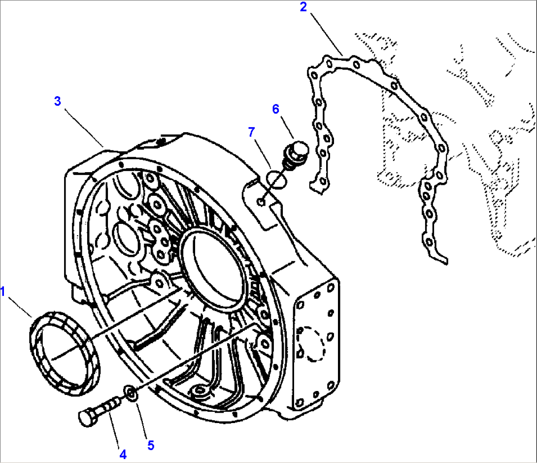 FIG. A8106-A7A1 FLYWHEEL HOUSING