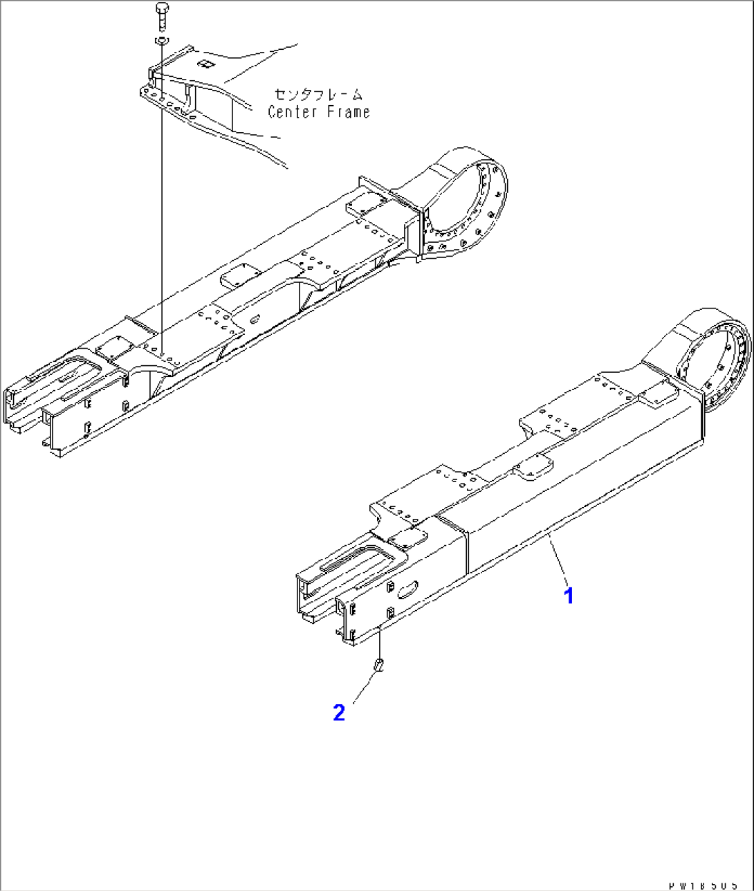 TRACK FRAME (L.H.)(#11001-)