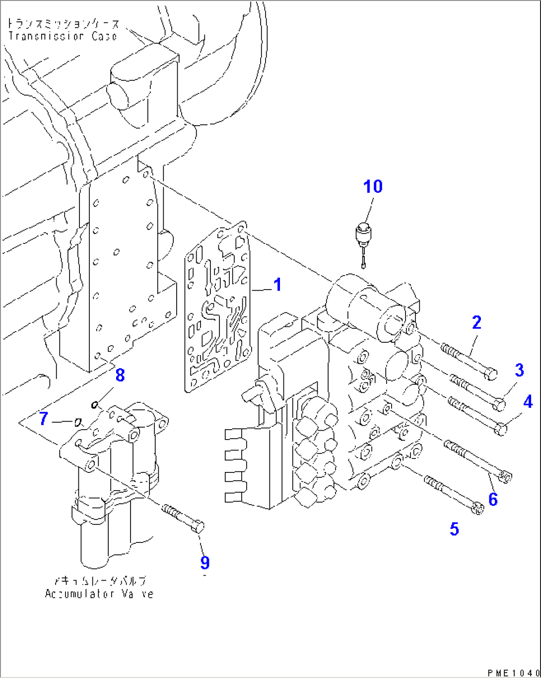 TRANSMISSION CONTROL VALVE (MOUNTING)(#60001-)