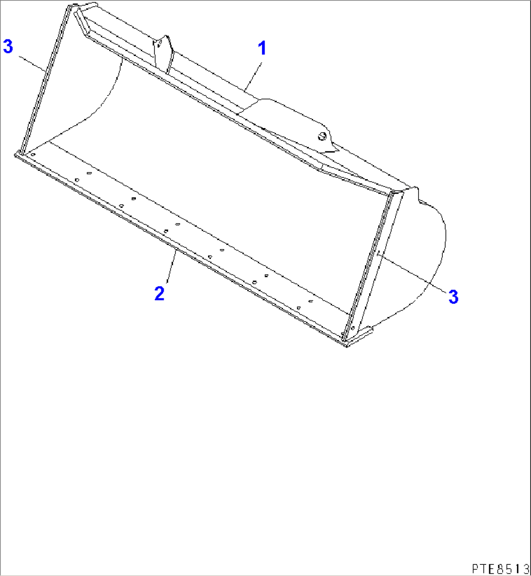 EXCAVATING BUCKET¤ 1.2M3 (WITH BOLT ON CUTTING EDGE¤ 1.2M3)