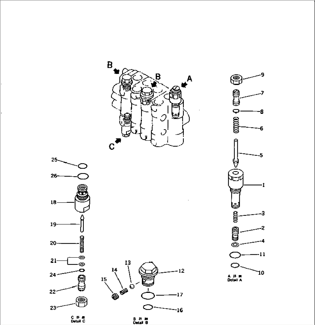 WORK EQUIPMENT VALVE (3/3) (FOR 3-POINT HITCH)