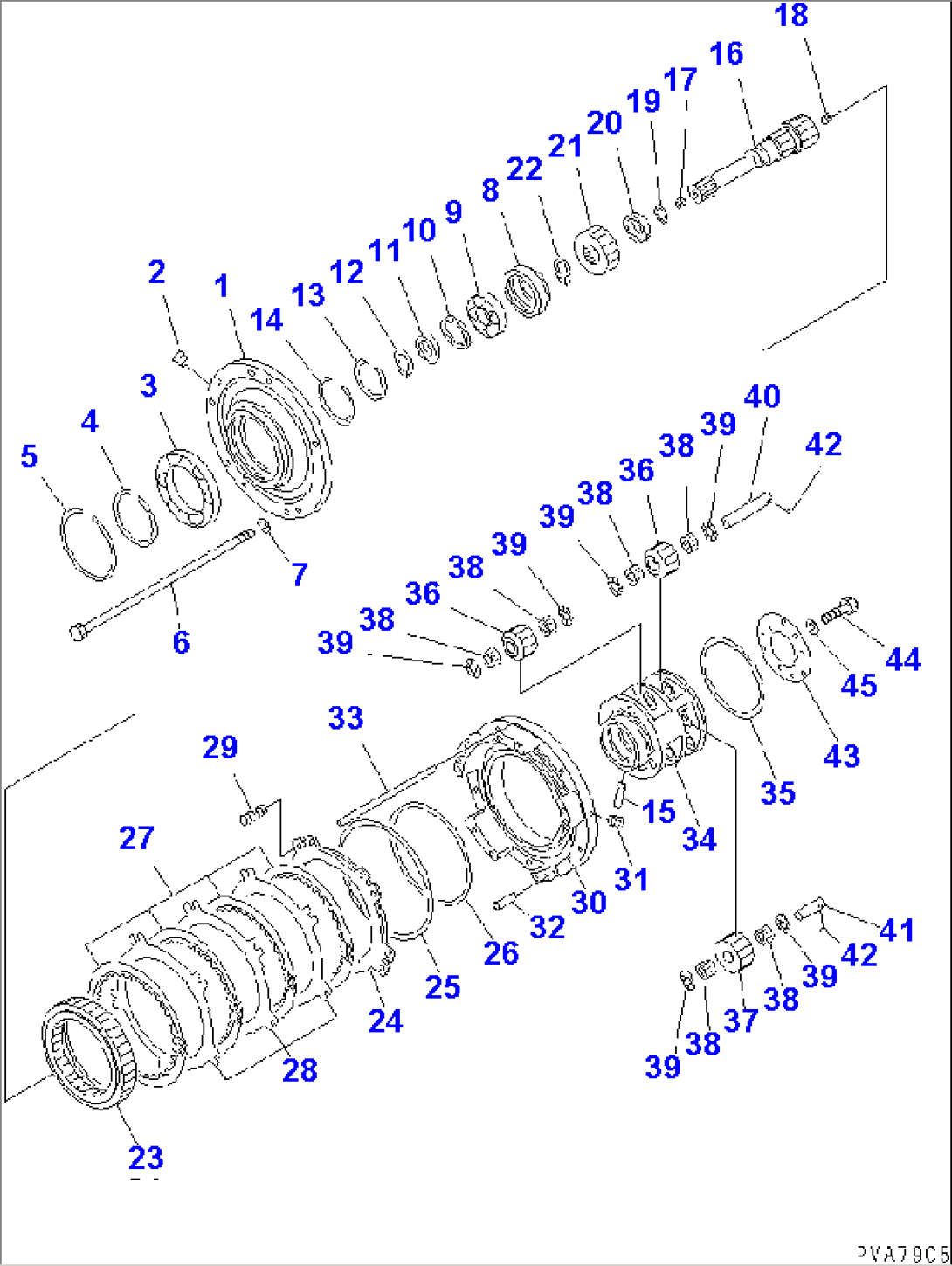 FORWARD CLUTCH AND SHAFT