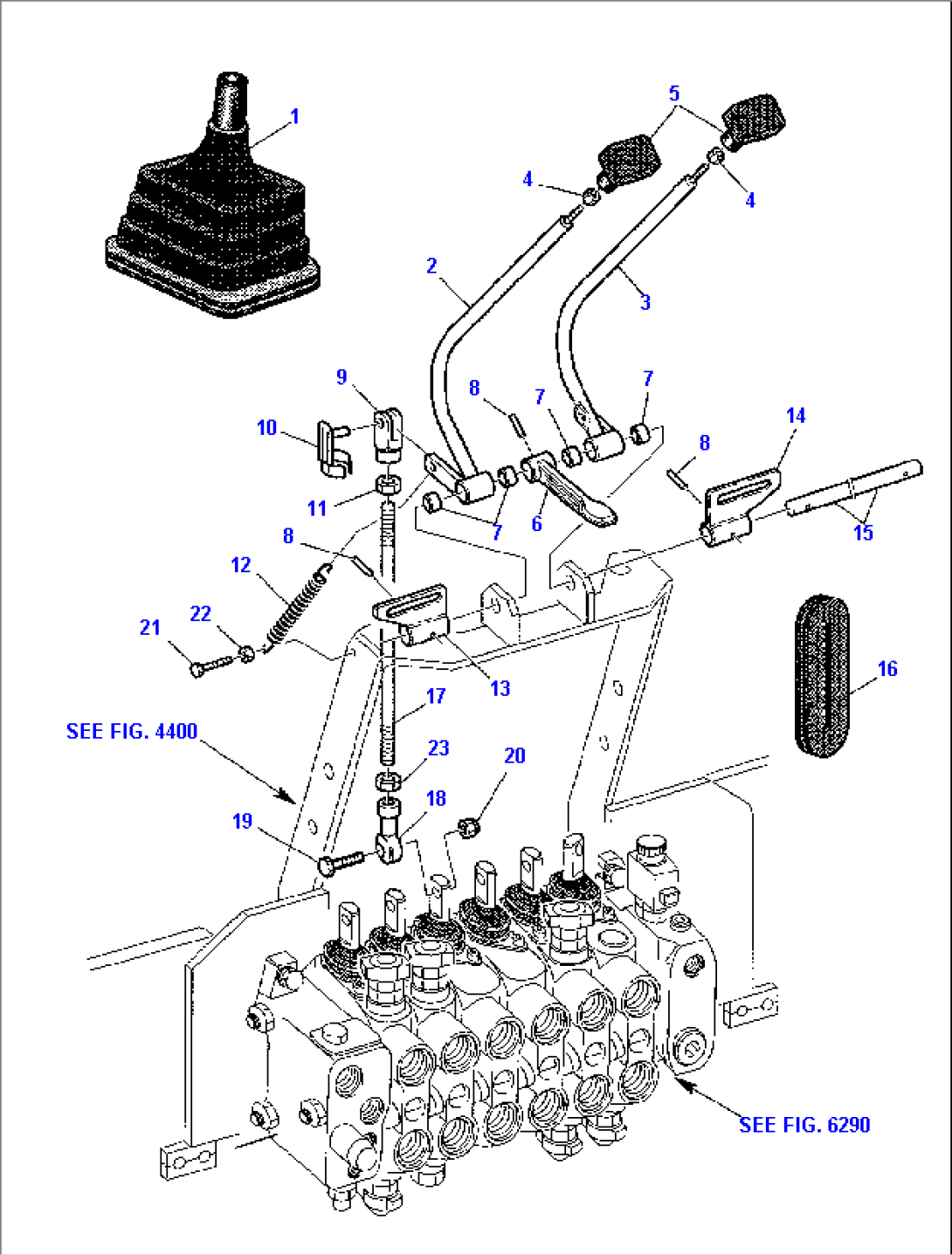 OUTRIGGER CONTROL LEVER