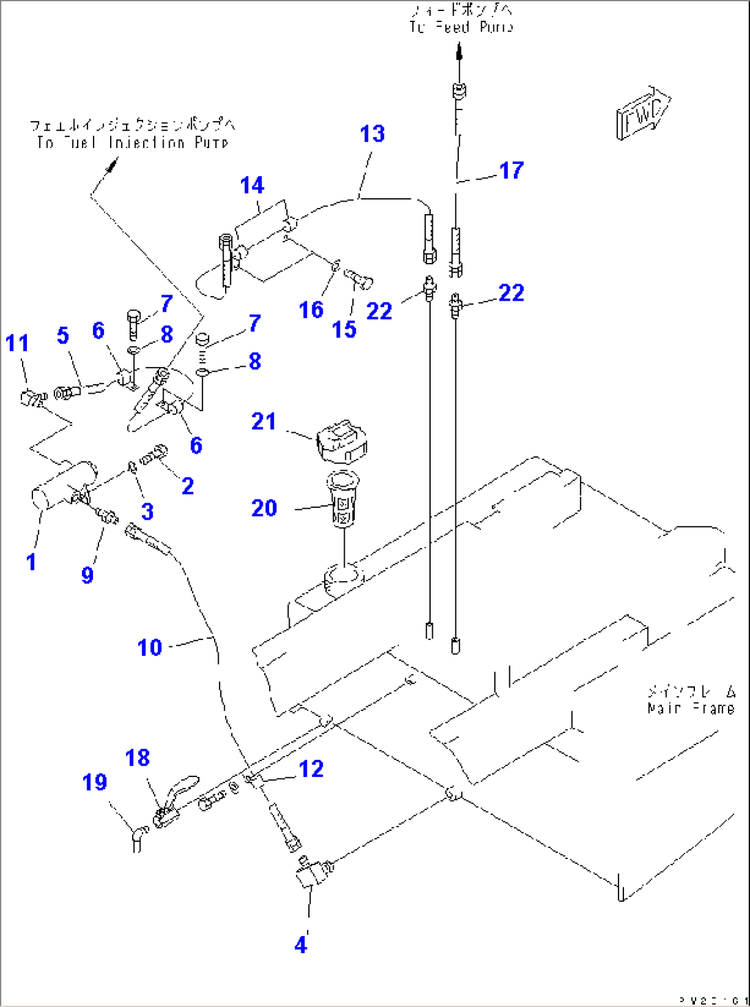 FUEL PIPING(#11087-)