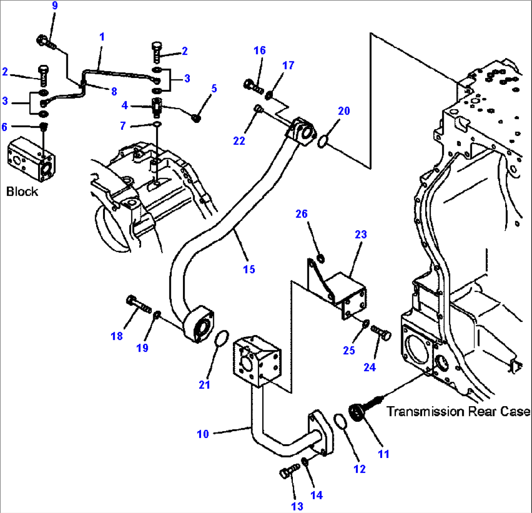 FIG. F3300-62A0A TRANSMISSION - PIPING (2/2)