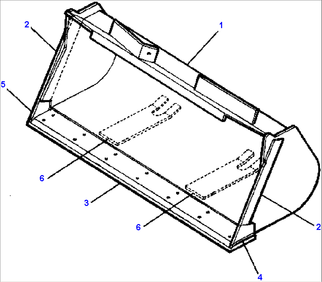 EXCAVATING BUCKET (2.35 CUBIC YARD)