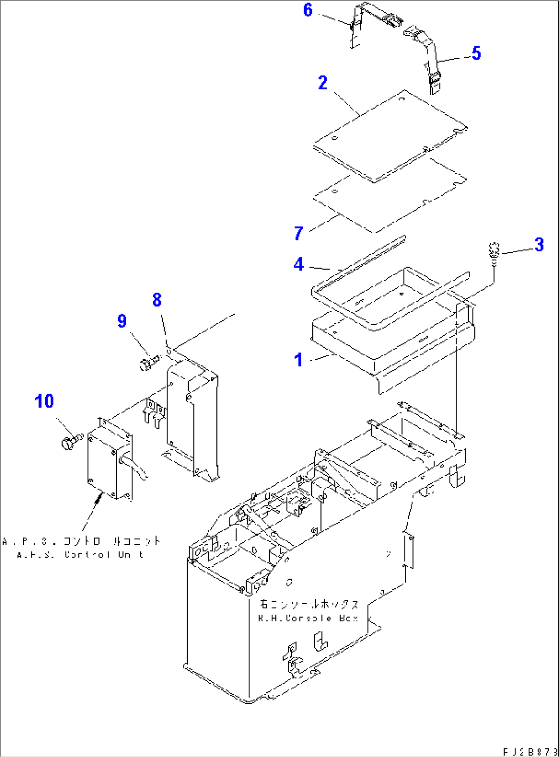 FLOOR SUB (R.H. CONSOLE BOX CASE)