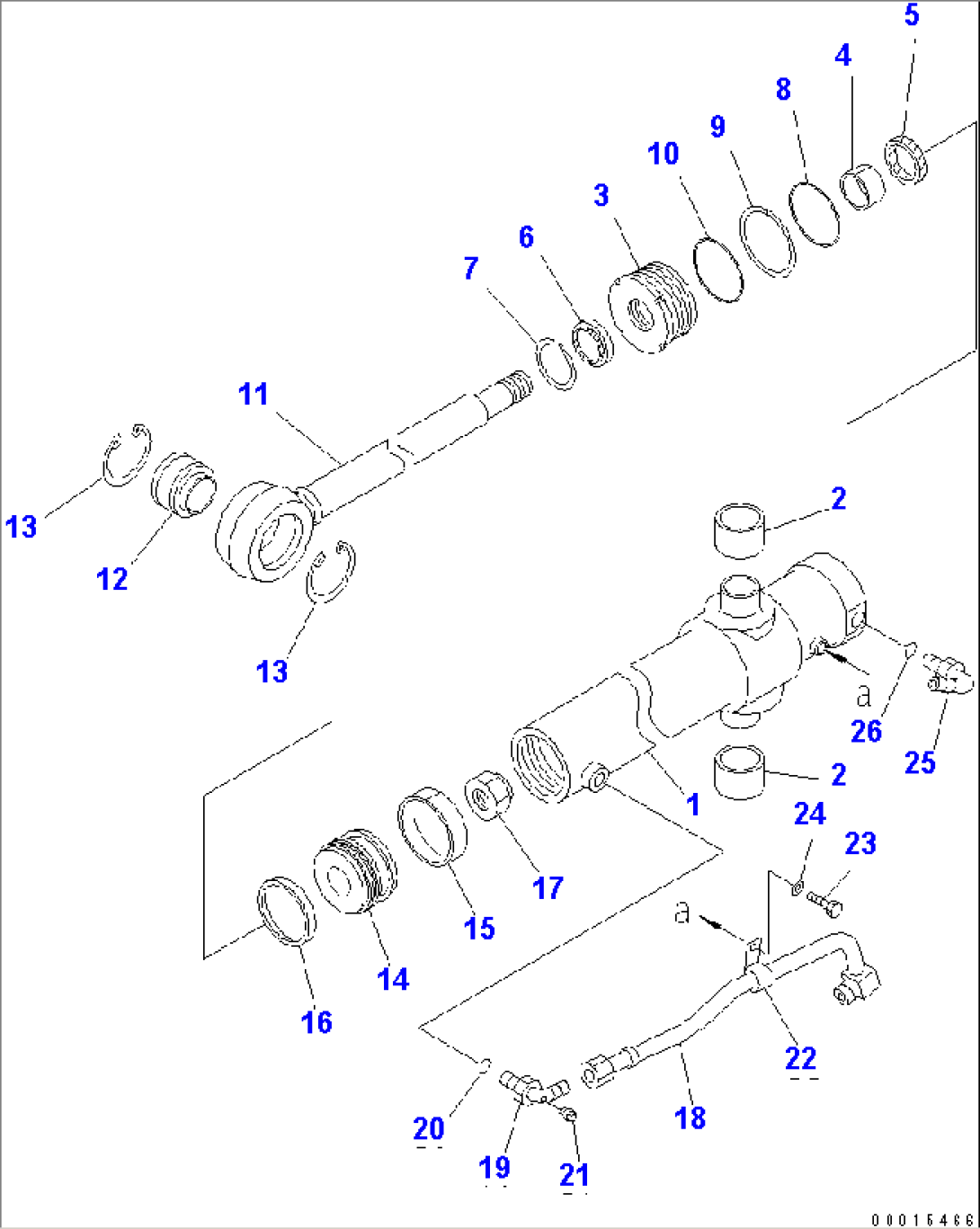 POWER TILT CYLINDER(#12007-)