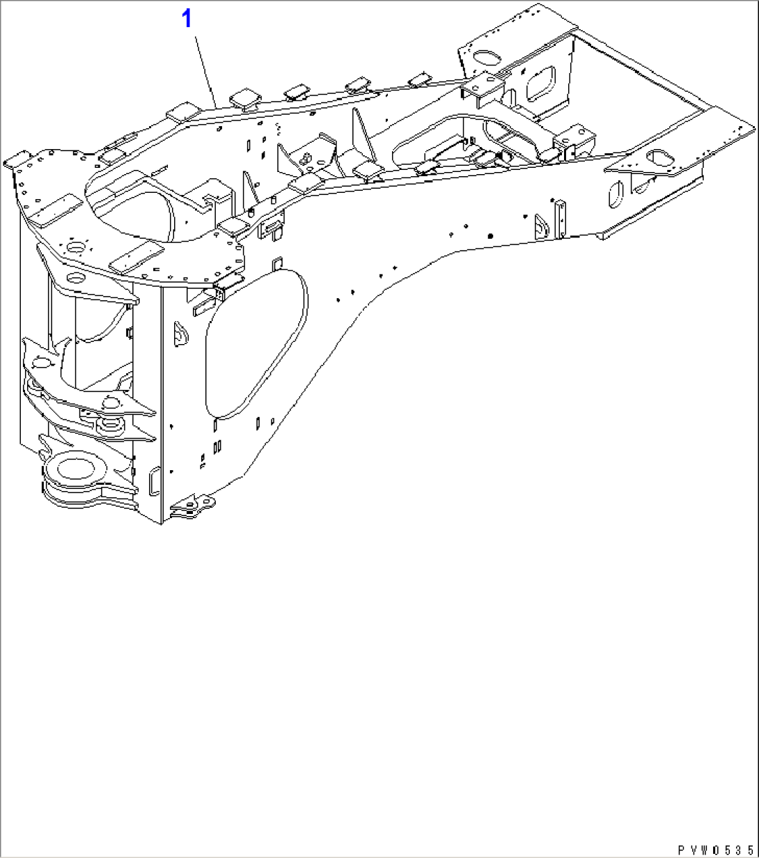 REAR FRAME (POWER TRAIN GUARD)