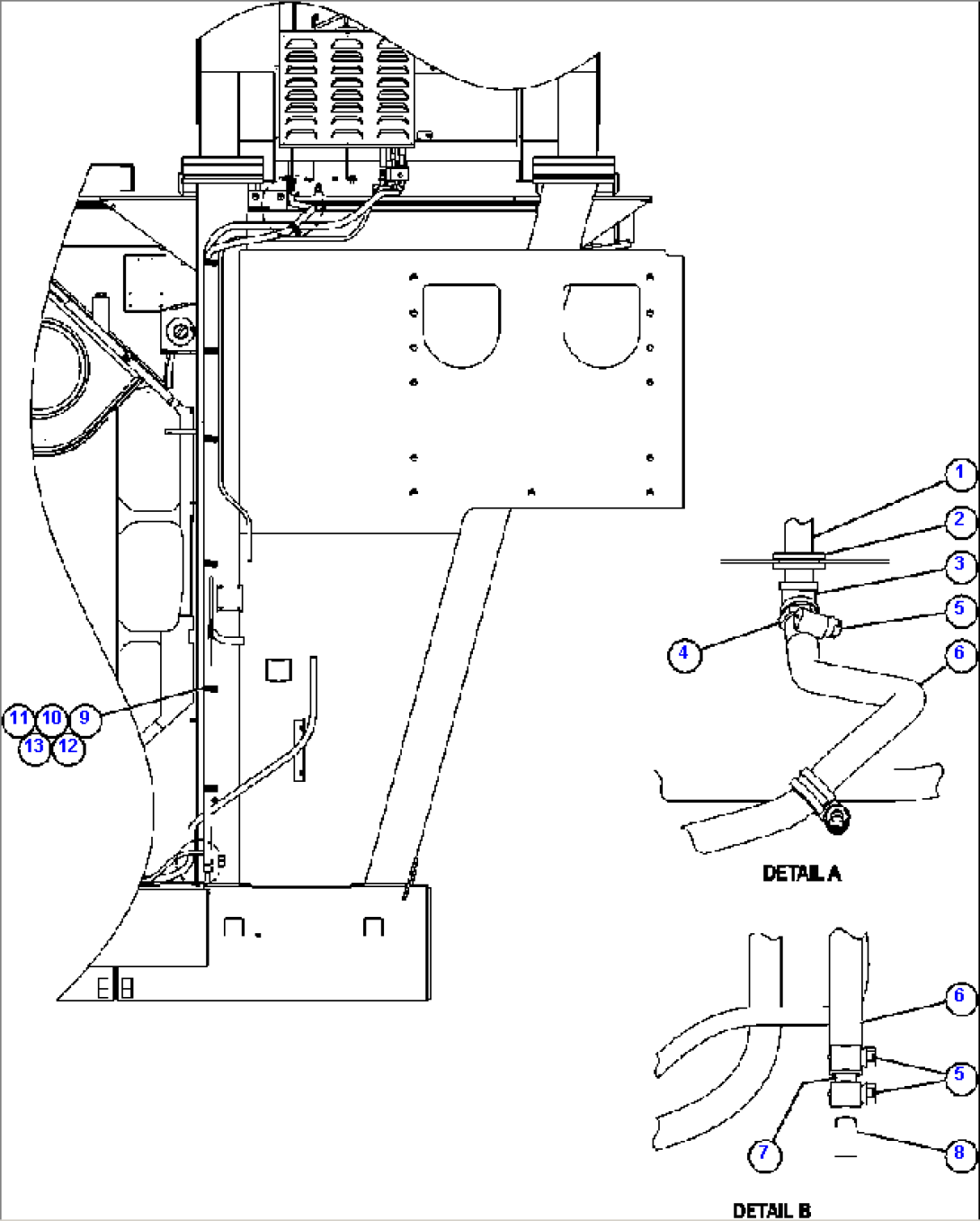 HEATER/AC DRAIN HOSE INSTALLATION
