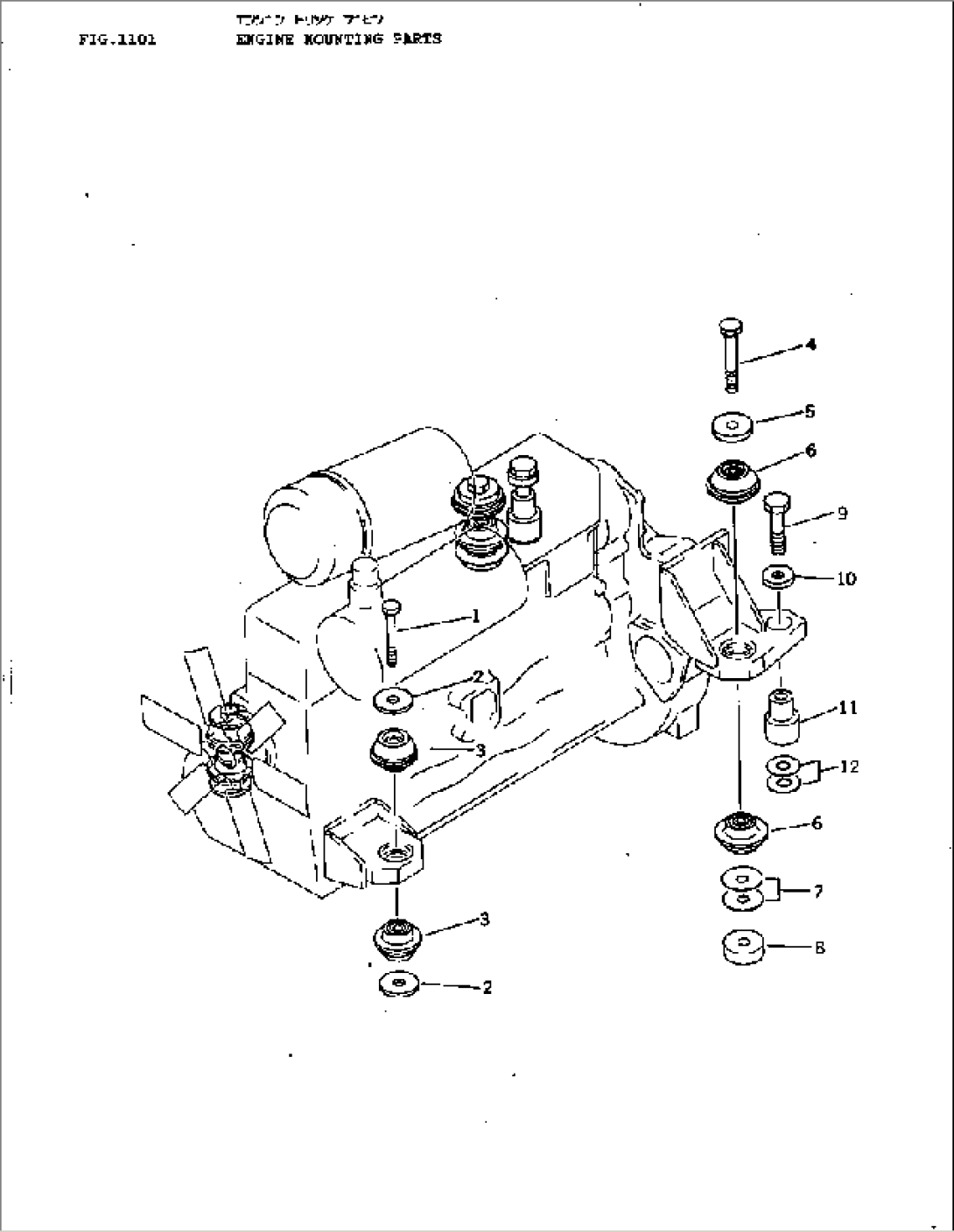 ENGINE MOUNTING PARTS