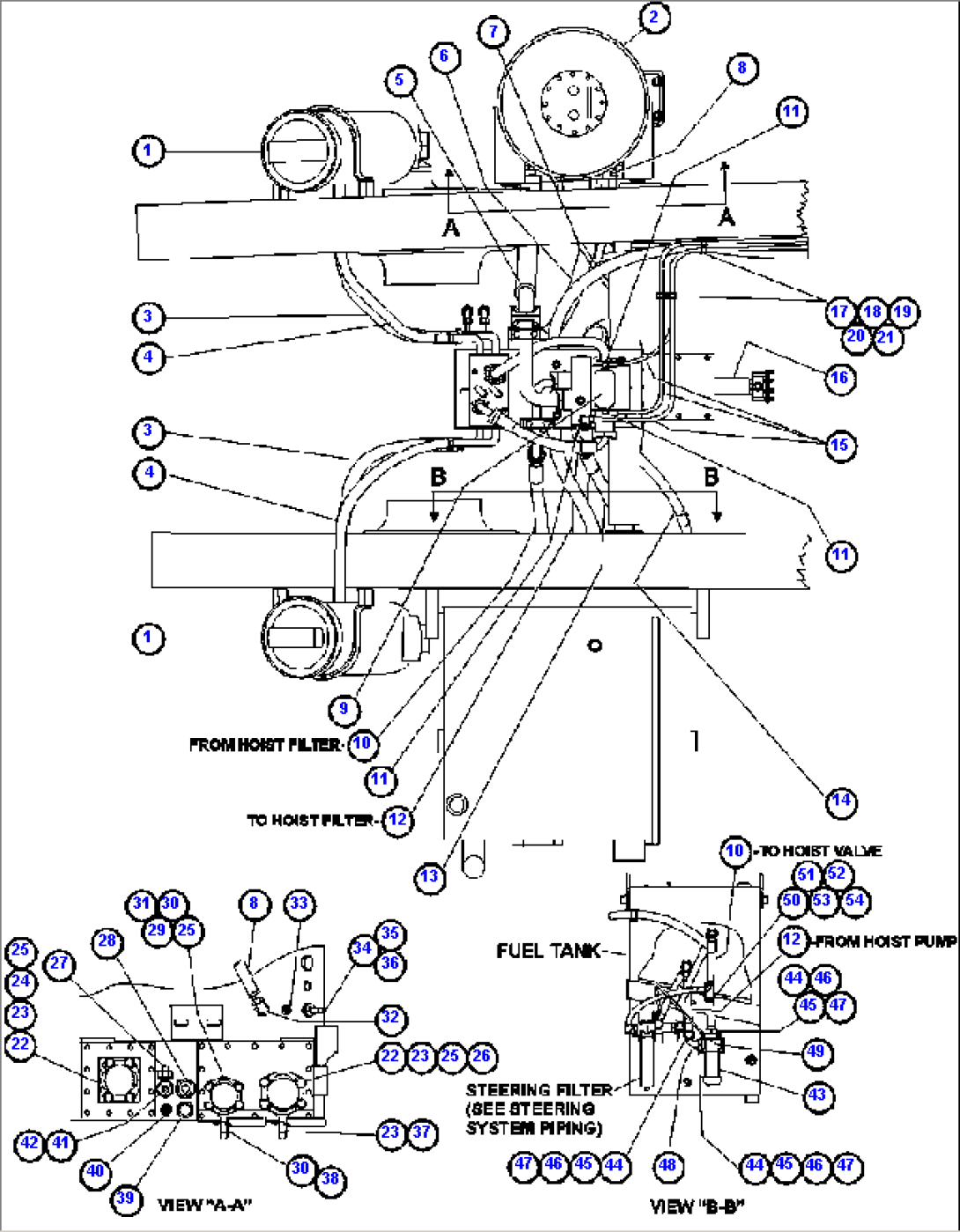 HYDRAULIC SYSTEM PIPING