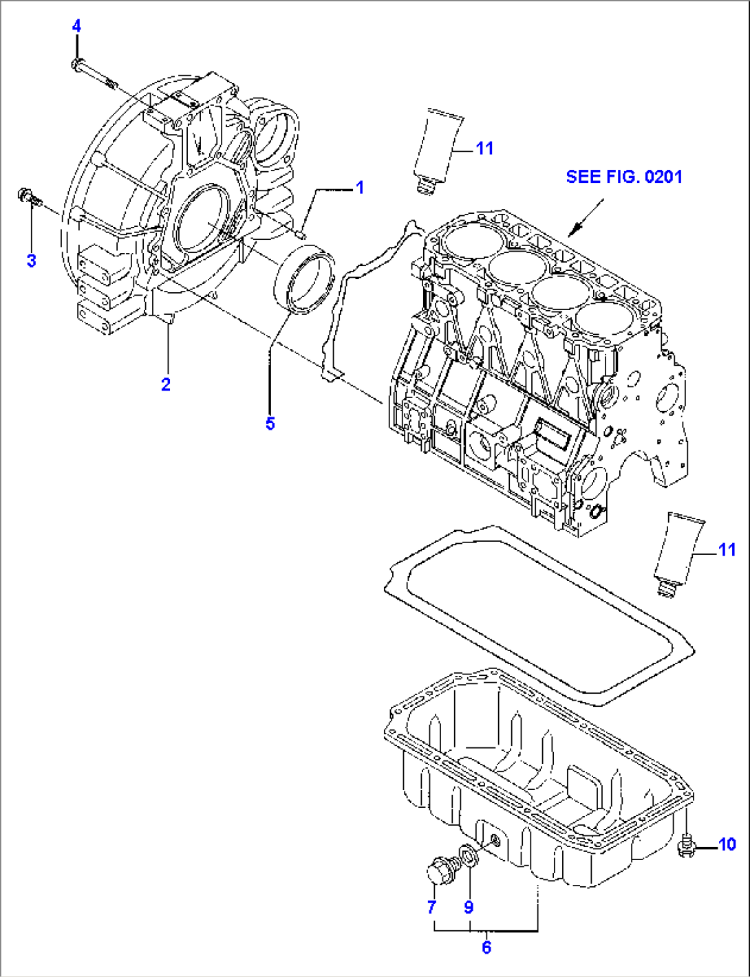 FLYWHEEL - LUBRICATING OIL SUMP