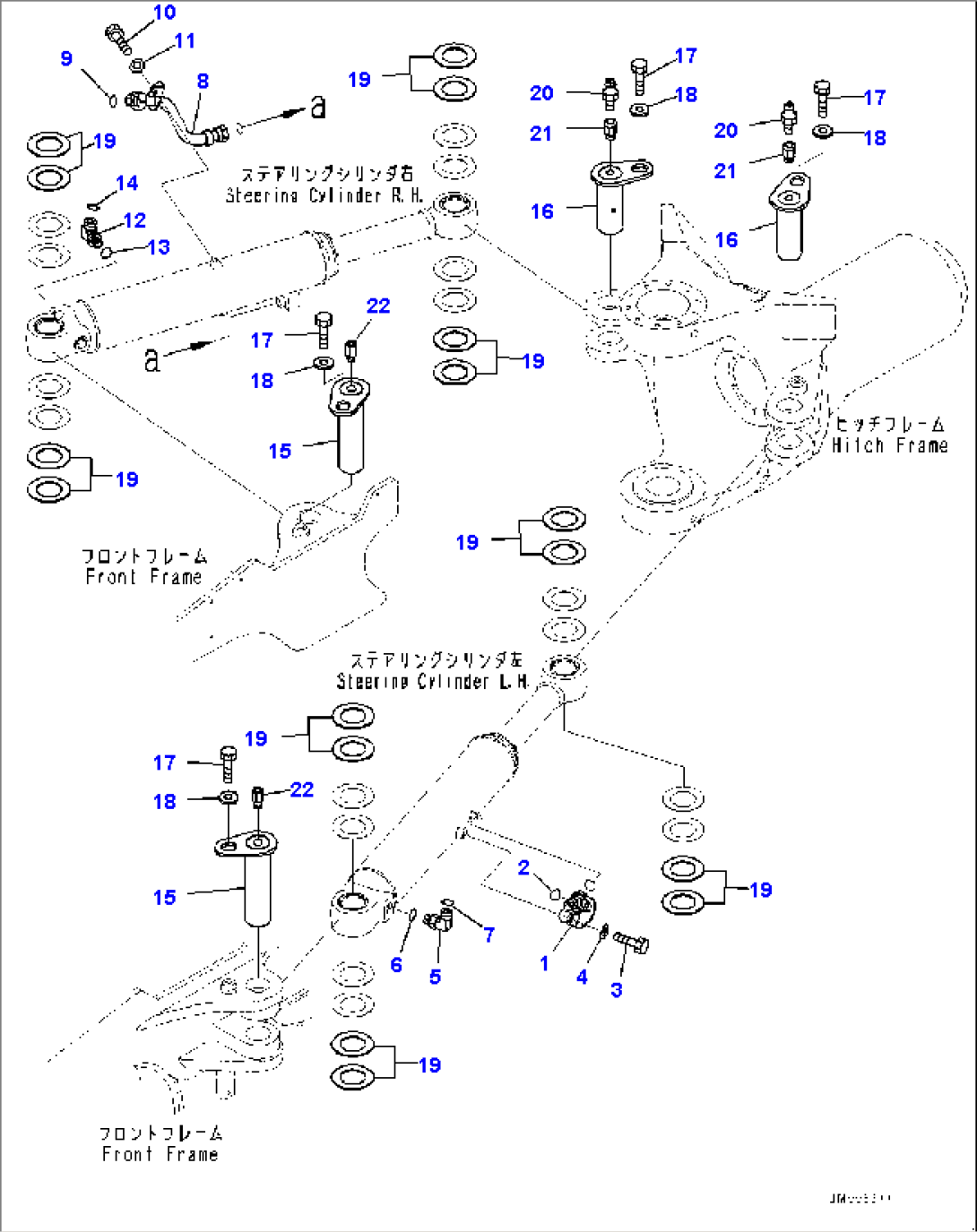 Steering Cylinder, Mounting (#5129-)