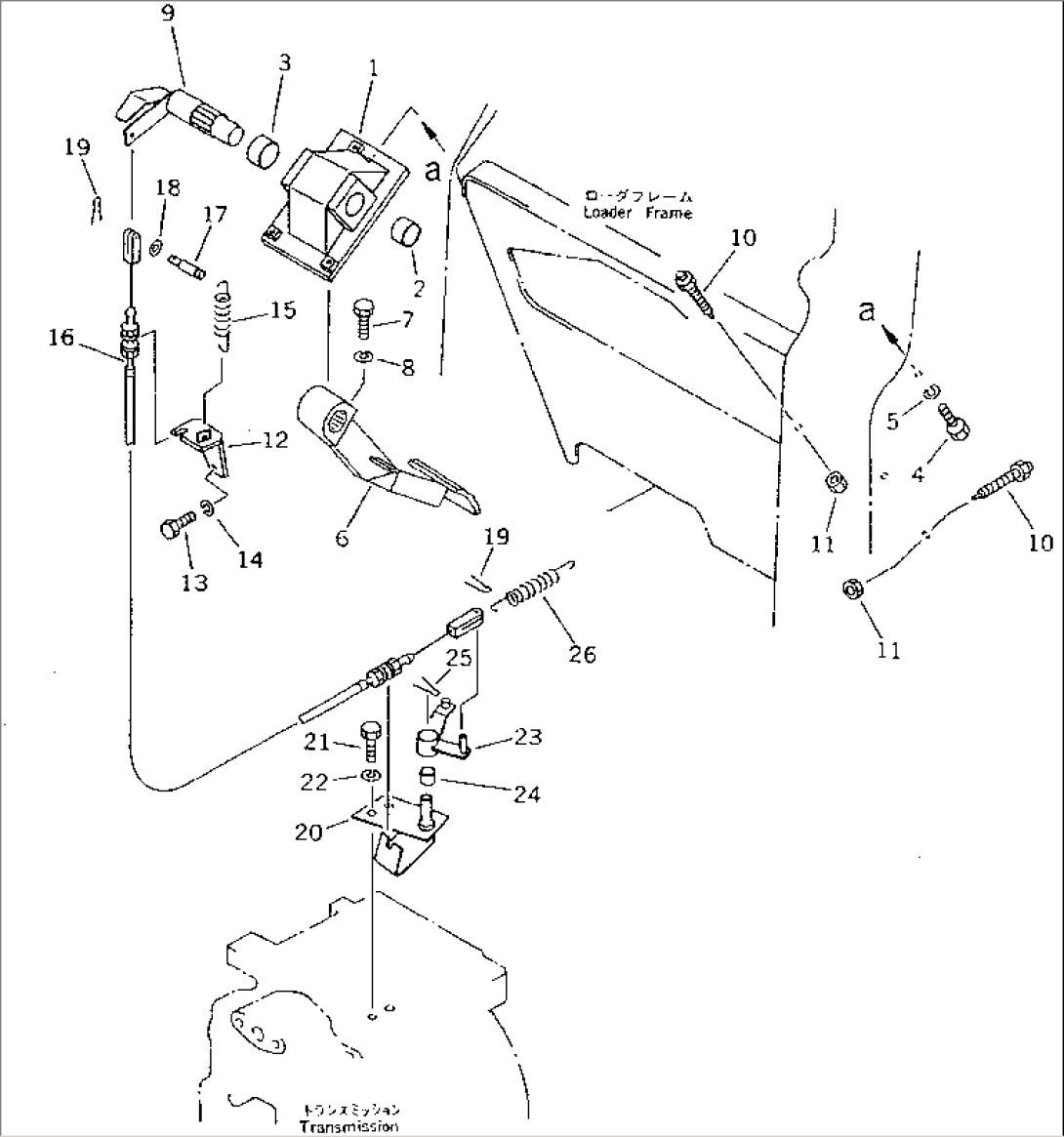 INCHING PEDAL (FOR F2-R2 TRANSMISSION) (WITH CAB)