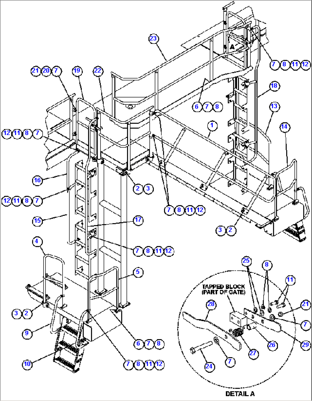HANDRAILS - LADDERS, STEPS & PLATFORMS