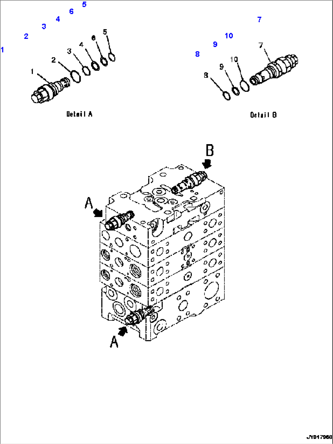 H0120-001003 MAIN CONTROL VALVE 3-VALVE (2/12)