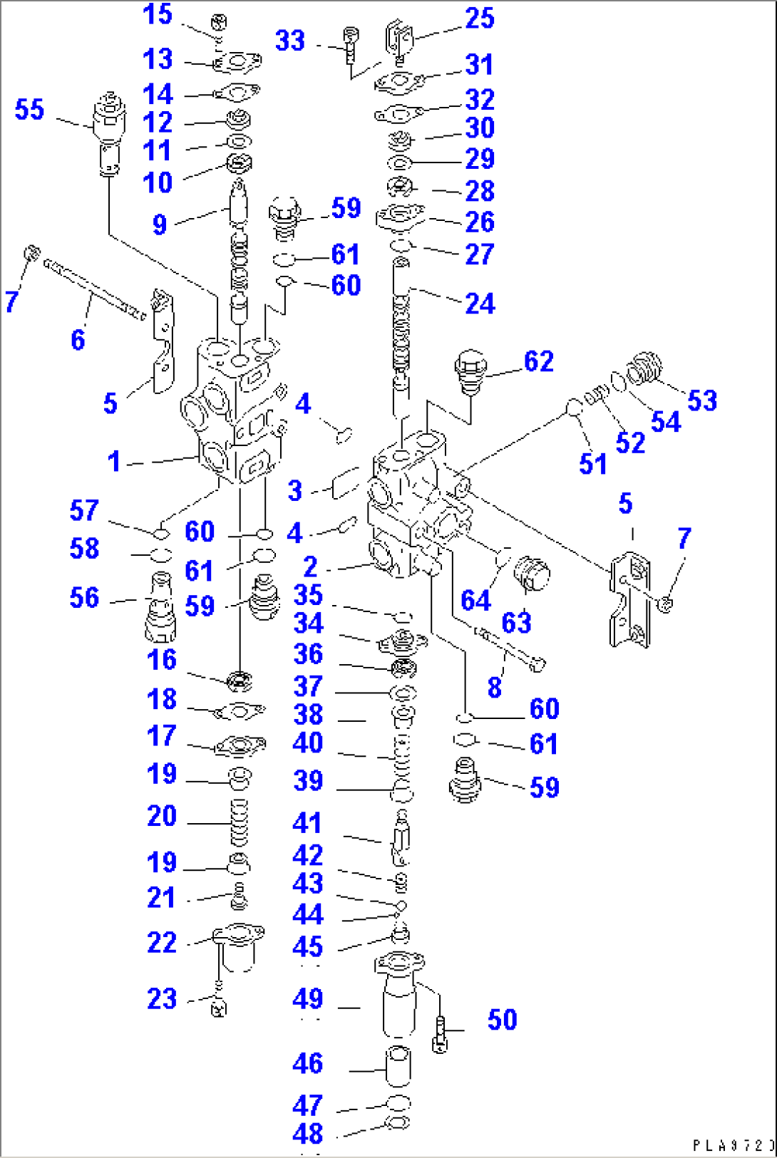 WORK EQUIPMENT VALVE (1/2) (FOR SINGLE LEVER)