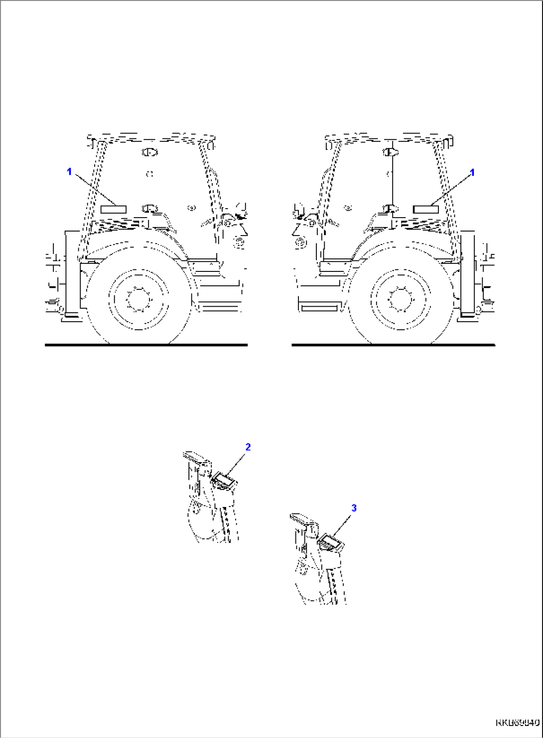 MARK PLATE (BACKHOE) (ISO SCHEMA) (WITH SIDE DIGGING BOOM) (WITH BACKHOE PPC)