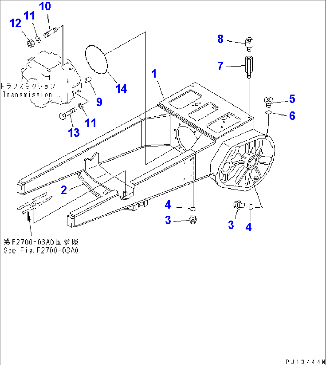 STEERING CASE AND MAIN FRAME