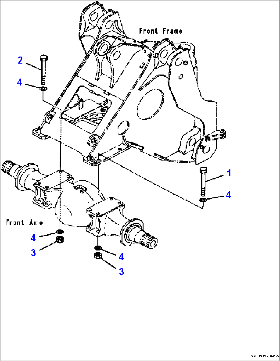 F4400-07A0 FRONT AXLE AXLE MOUNTING PARTS