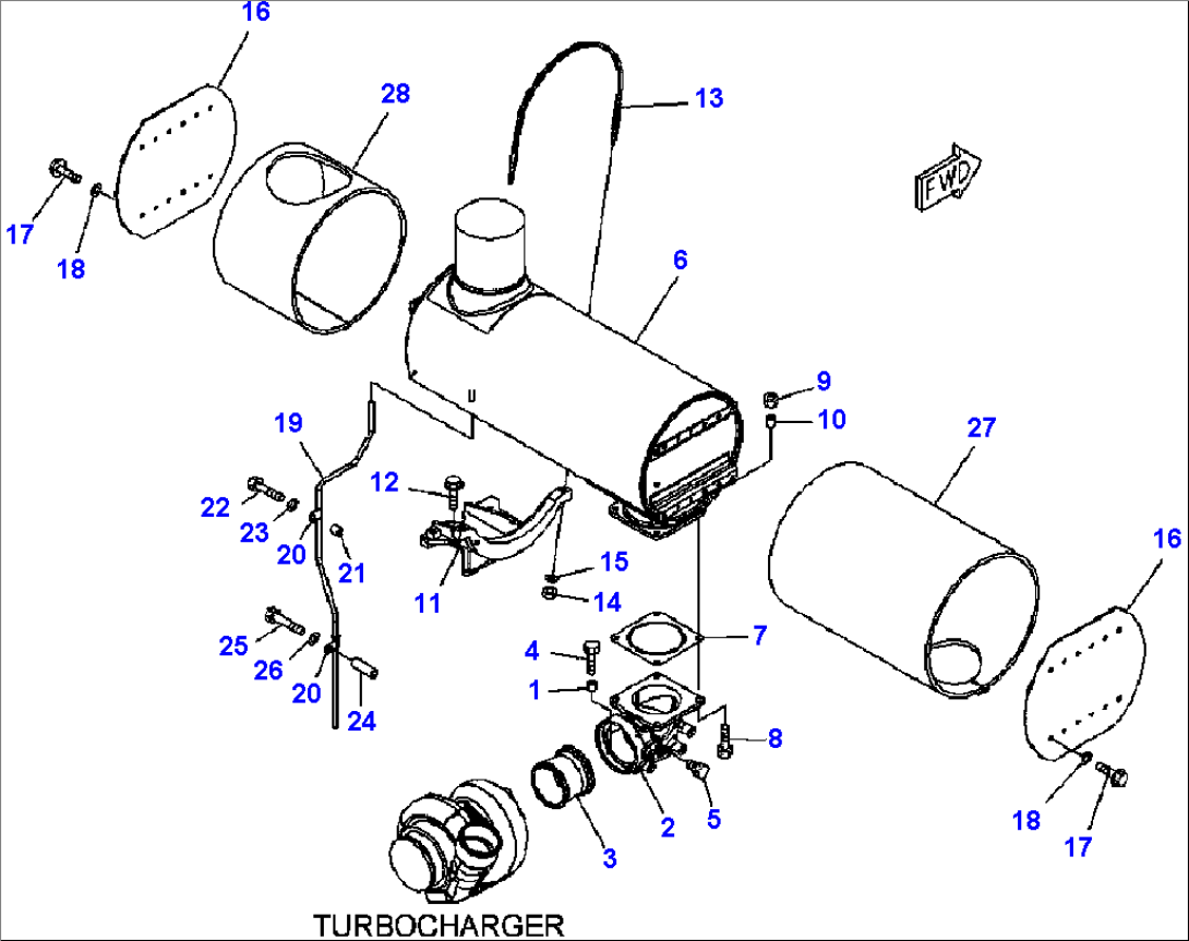A1610-A4L7 EXHAUST MUFFLER