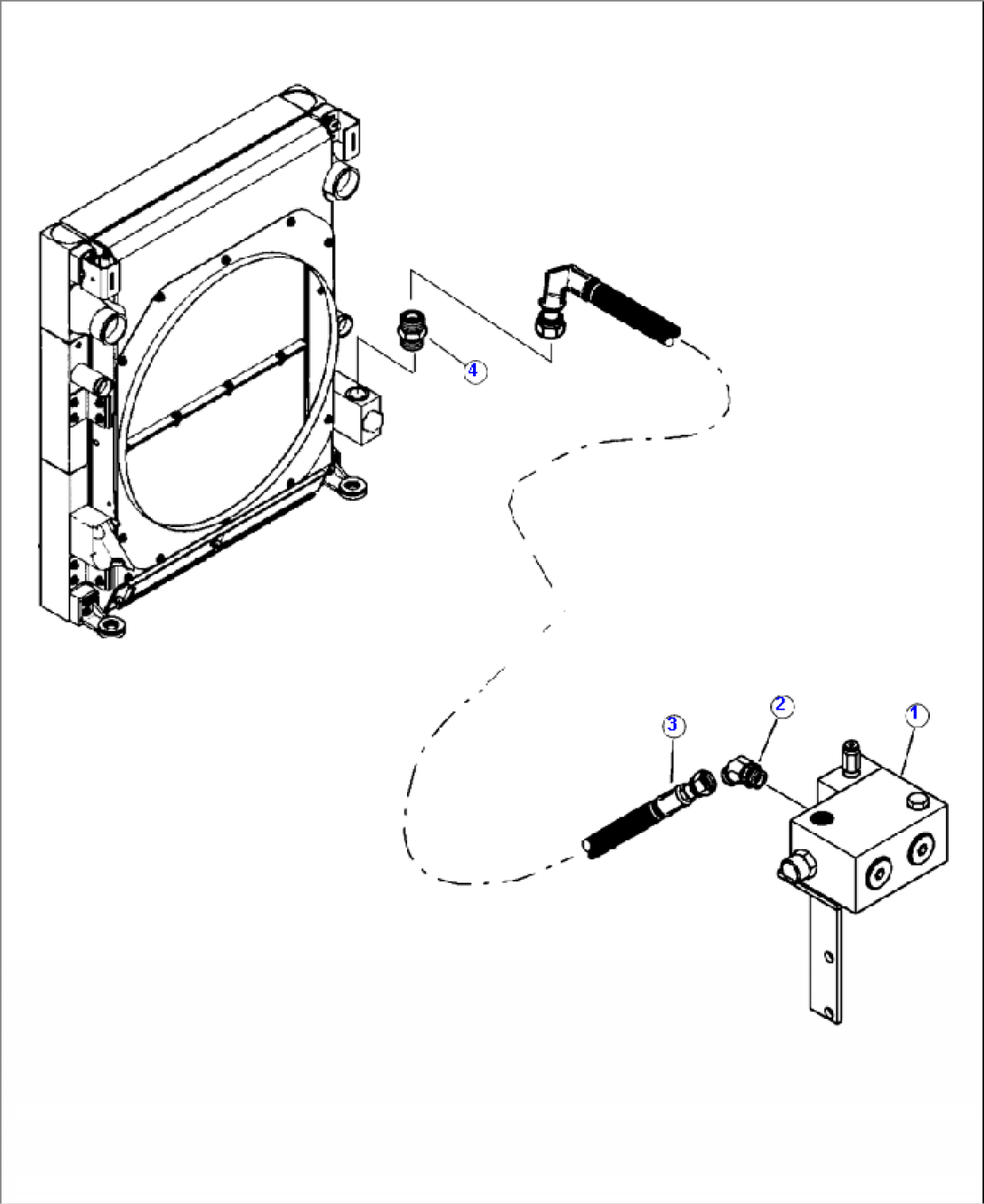 C0101-01A0 RADIATOR OIL COOLER RETURN LINE